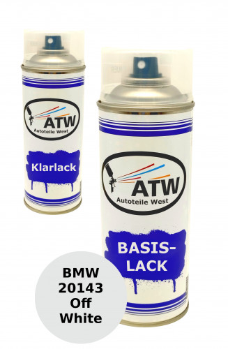 Autolack für BMW 20143 Off White+400ml Klarlack Set